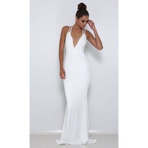 New With Tags TROY GOWN IN WHITE BY ABYSS BY ABBY